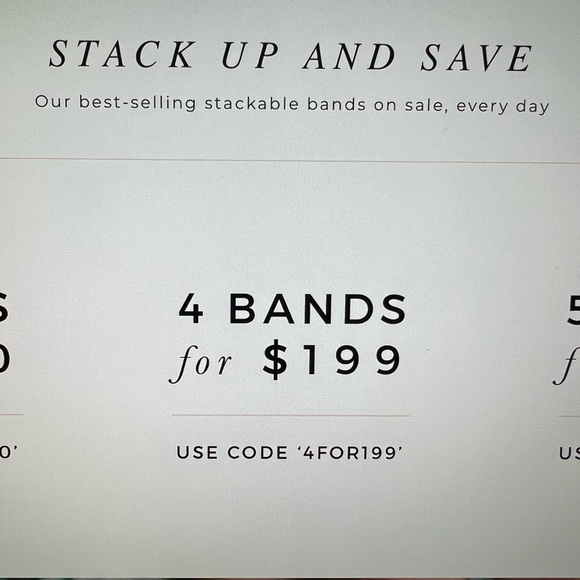 4 Everly Simulated diamond wedding bands - Picture 7 of 8